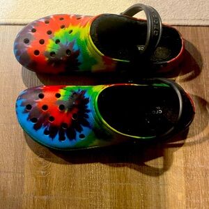 Men’s tie-dye crocs, with lining